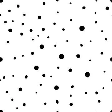 Seamless neutral polka dots pattern Illustrazione stock