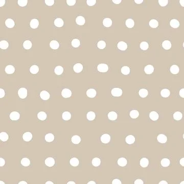 Seamless neutral polka dots pattern. Boho ornament イラスト素材