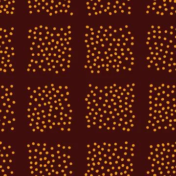 Seamless neutral polka dots pattern. Cell ornament Stock Illustration