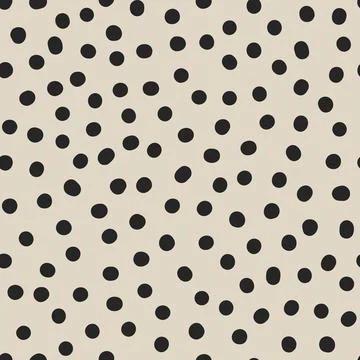 Seamless neutral polka dots pattern. Abstract background Stock Illustration