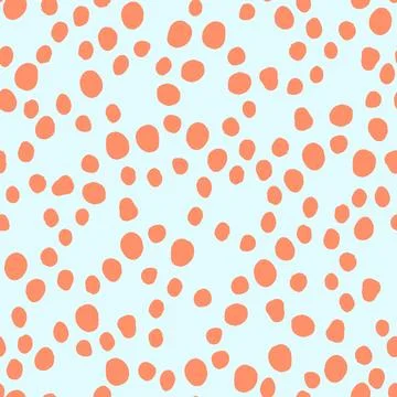 Seamless neutral polka dots pattern. Abstract background Stock Illustration