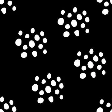 Seamless neutral polka dots pattern. Abstract background Stock Illustration