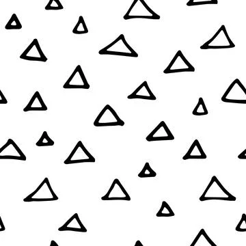 Seamless neutral triangles pattern Stock Illustration