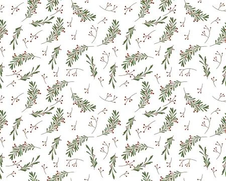 Seamless New Year pattern in vector Stock Illustration