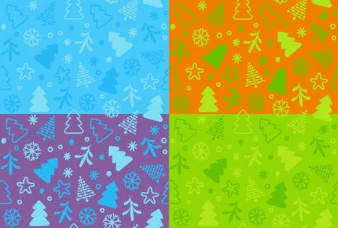 Seamless New Year's background Stock Illustration