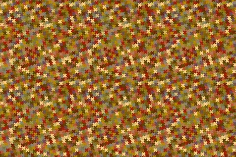 Seamless noise pattern of multicolored pixel crosses Stock Illustration