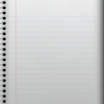 Seamless notepad page background with binding Stock Illustration