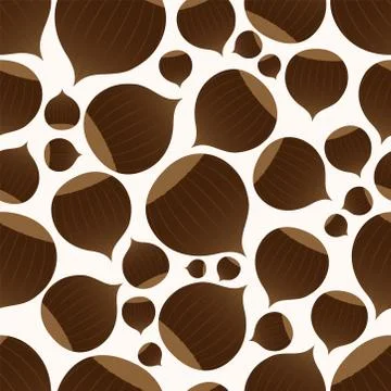 Seamless nuts pattern Stock Illustration