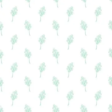 Seamless oak leaves Stock Illustration