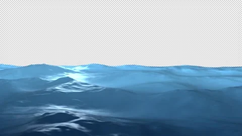 Seamless Ocean Wave Loop Transparent Background (Alpha Channel) Video stock 331299379