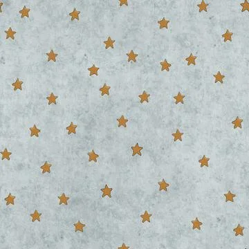 Seamless Ochre Star Pattern on Textured Icy Blue Background イラスト素材