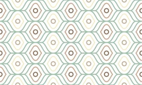 Seamless ogee pattern, colorful background design Stock Illustration