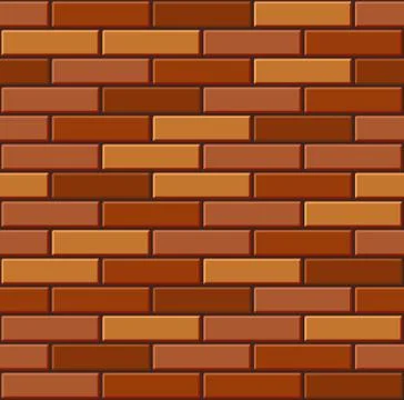 Seamless Old Brick Wall Pattern. Vector Illustration
