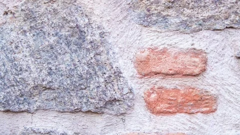 Seamless Old Brick Wall Texture Background Rustic Stone Pattern Surface Video stock 334130457