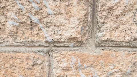 Seamless Old Brick Wall Texture Background Rustic Stone Pattern Surface Video stock 334130468