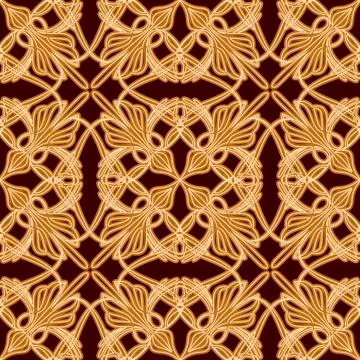 Seamless old eastern pattern Illustrazione stock