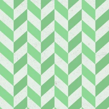 Seamless old green chevron pattern on paper texture. Vector Illustration Stockillustratie