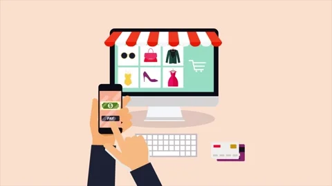 Seamless Online Shopping: Sync Your Mobile and Desktop Experience 스톡 동영상 339342545