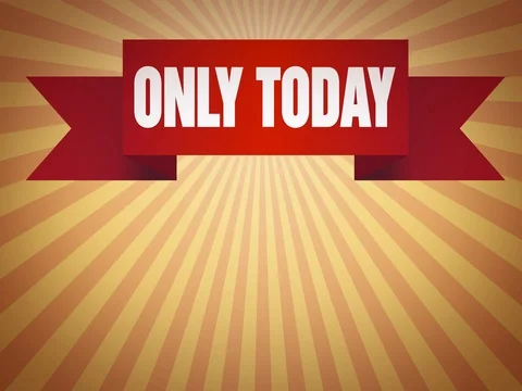 Seamless ONLY TODAY background Stock Footage 80996405