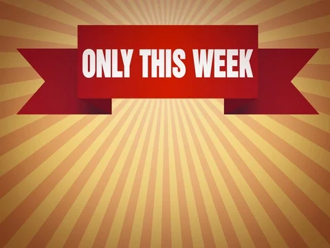 Seamless ONLY THIS WEEK background Stock Footage 80996419