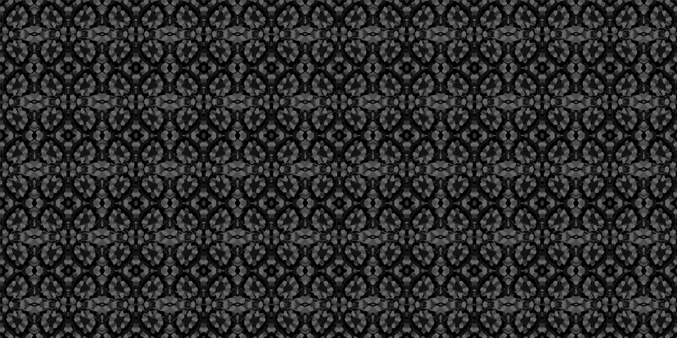 Seamless openwork texture in black and gray colors. Patterned background. Illustrazione stock