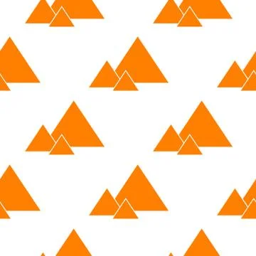 Seamless orande pyramids Stock Illustration