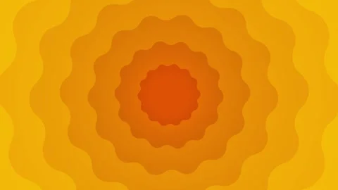 Seamless Orange Abstract Background Animation with Glowing Ripple Lines Video stock 310615696