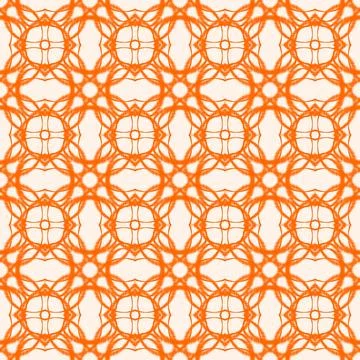Seamless orange abstract geometric pattern background Stock-Illustration