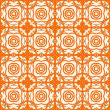 Seamless orange abstract geometric pattern background Stock Illustration