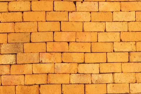 Seamless orange brick wall background. orange brick grunge wall background Stock Photos
