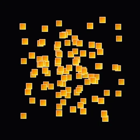 Seamless Orange Grid Pattern Animation - Abstract Geometric Background Stock Footage 346282234