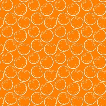 Seamless orange Stock Illustration