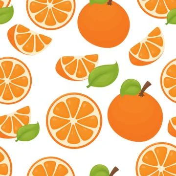 Seamless orange Illustrazione stock