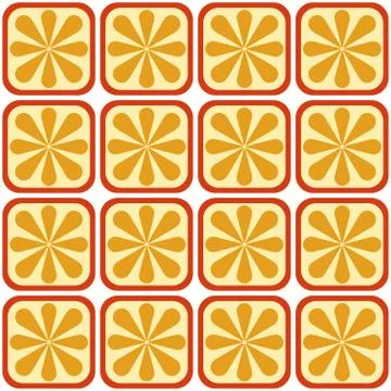 Seamless orange pattern Stock Illustration