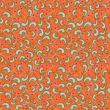 Seamless Orange Pattern Stock Illustration