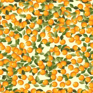Seamless oranges 스톡 일러스트