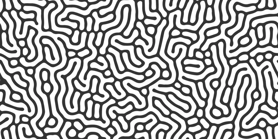 Seamless organic, biological pattern. Abstract shapes like corals. Stockillustratie