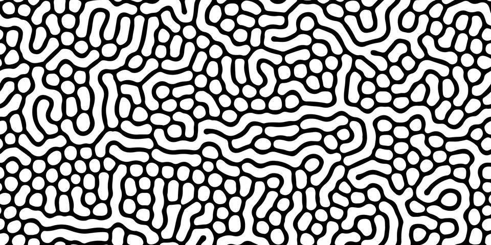 Seamless organic, biological pattern. Abstract shapes like corals. Stockillustratie