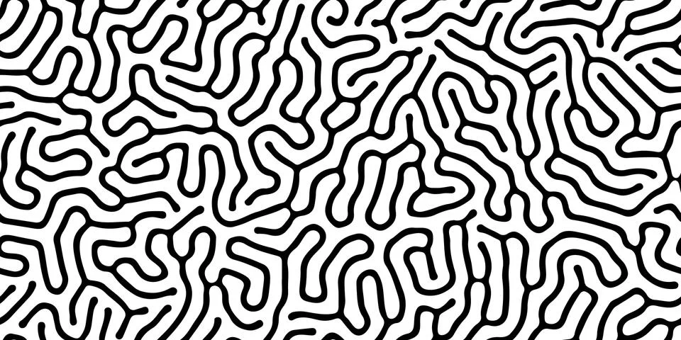 Seamless organic, biological pattern. Abstract shapes like corals. 库存插图