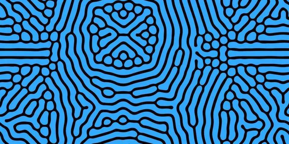 Seamless organic, biological pattern. Abstract shapes like corals. イラスト素材
