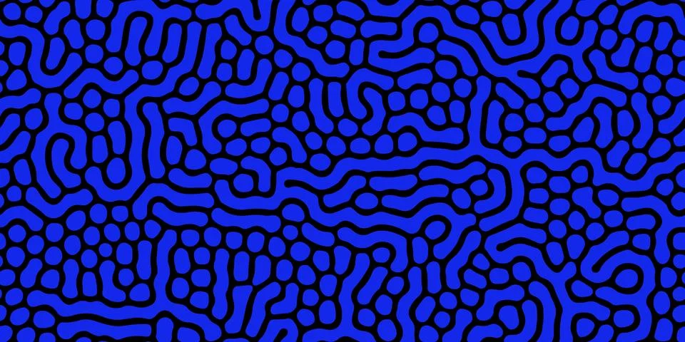 Seamless organic, biological pattern. Abstract shapes like corals. Illustrazione stock