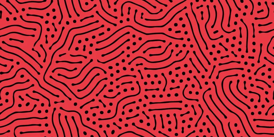 Seamless organic, biological pattern. Abstract shapes like corals. Illustrazione stock