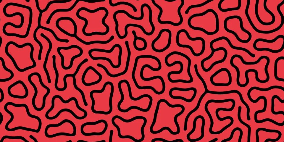 Seamless organic, biological pattern. Abstract shapes like corals. イラスト素材