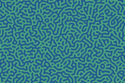Seamless organic biological pattern abstract shapes like corals Stock Illustration