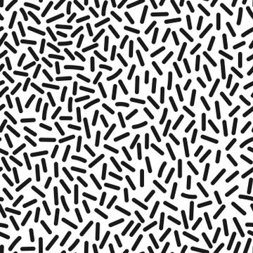 Seamless organic rounded lines pattern on white background. Vector illustration Stockillustratie