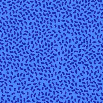 Seamless organic rounded lines pattern on white background. Vector illustration Illustrazione stock