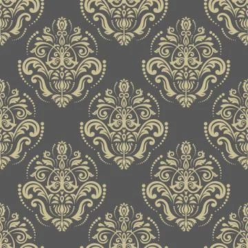 Seamless Orient Vector Background Stock Illustration