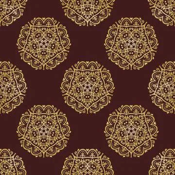 Seamless Orient Vector Background Stock-Illustration