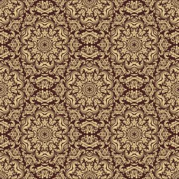 Seamless Orient Vector Background Stock Illustration