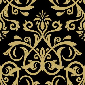 Seamless Orient Vector Background Stock Illustration